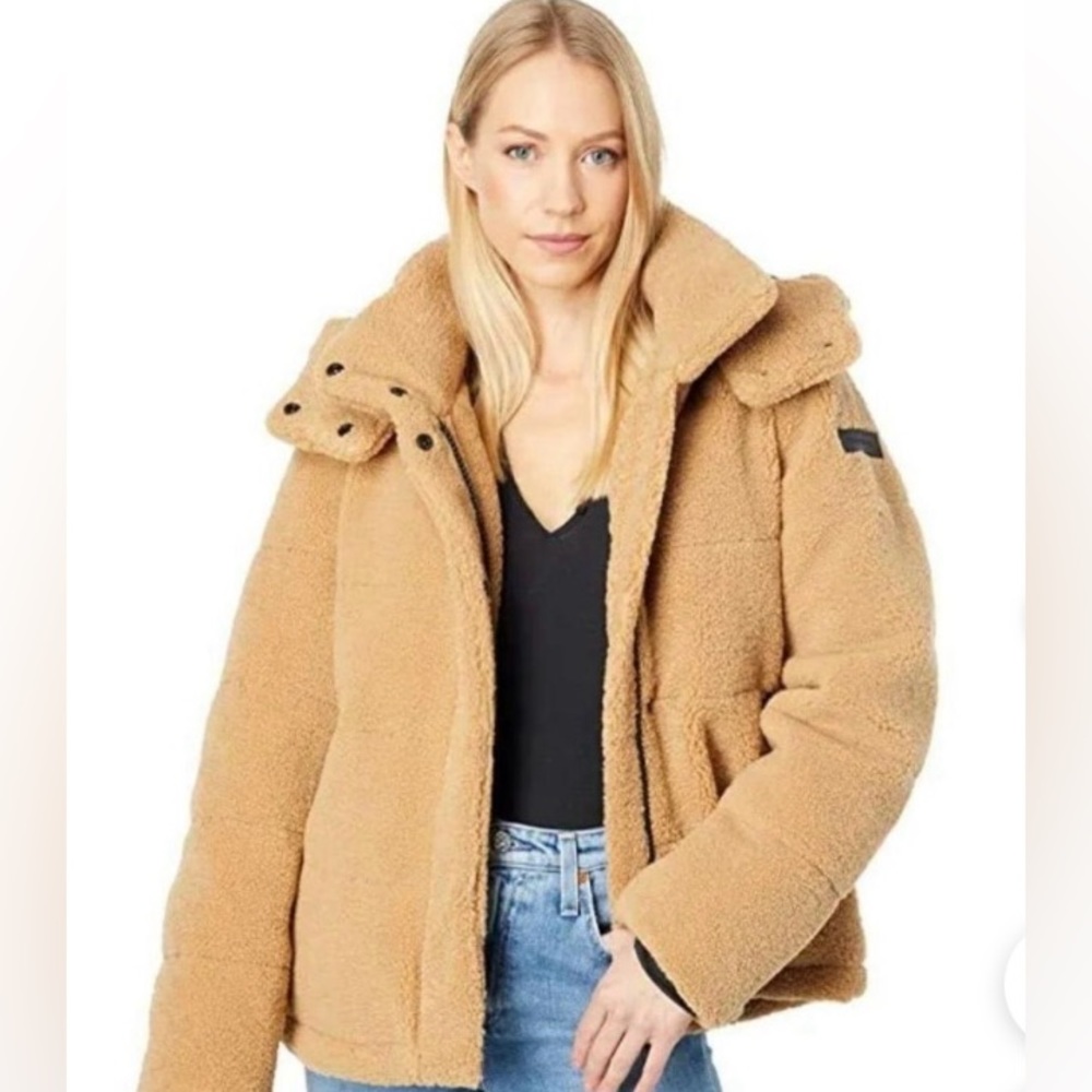New Sanctuary Women's Tan and Black Coat